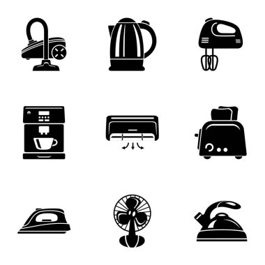 Toplama Icons set, basit tarzı