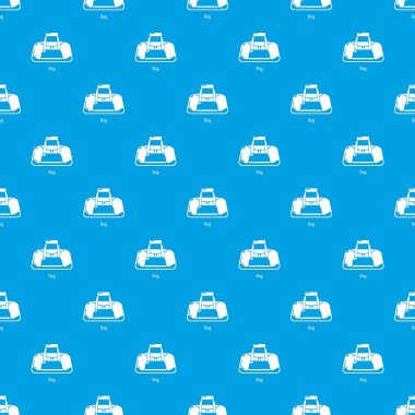 Çanta spor desen vektör kesintisiz mavi