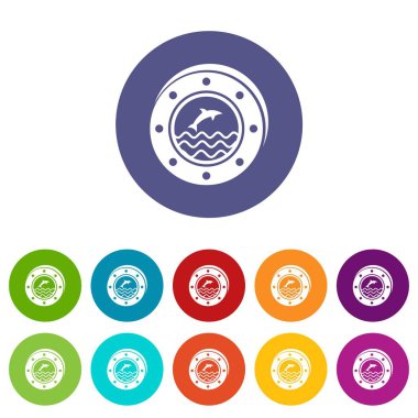 Lombar simgeler vektör renk ayarla