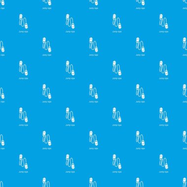 İp atlama desen vektör kesintisiz mavi