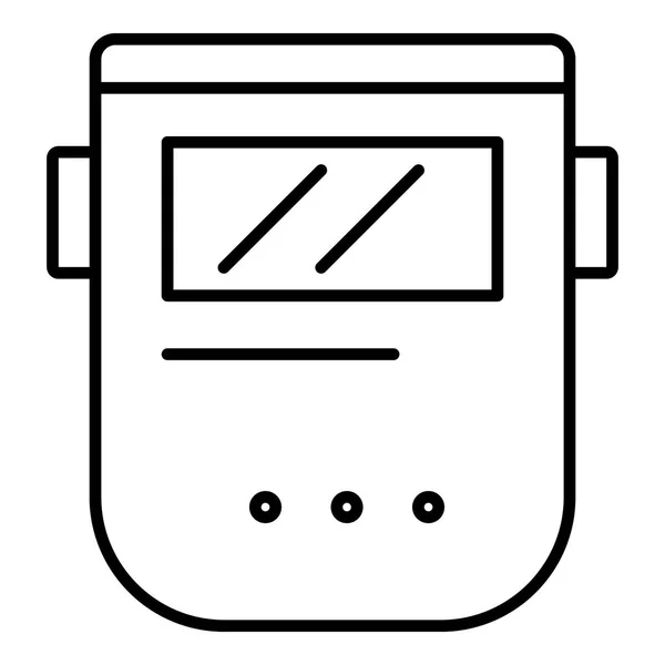 Ikona Svářečky Obrys Vektor Masky Svářeče Pro Web Design Izolované — Stockový vektor