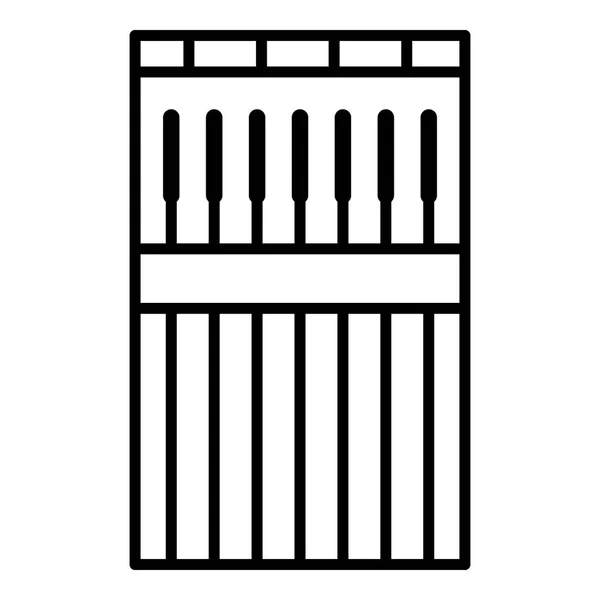 Icono de barra de soldador, estilo de esquema — Vector de stock