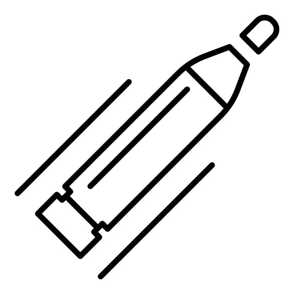 Lasser stuk pictogram, Kaderstijl — Stockvector