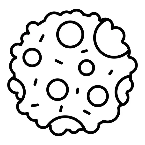 Icono casero de la galleta, estilo del contorno — Vector de stock