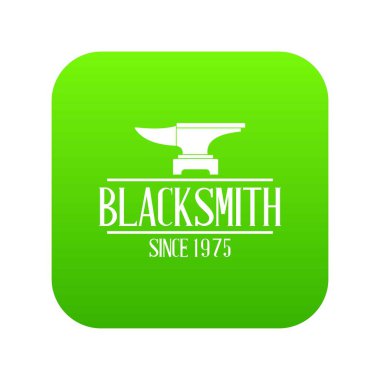 Ana demirci yeşil simge vektör