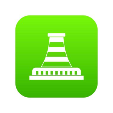 RAFİNERİSİ Boru simgesi dijital yeşil ile