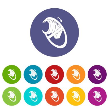 Hiçbir kamera simge vektör renk ayarla