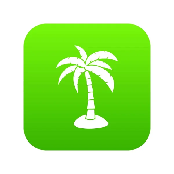 Palm pictogram digitale groen — Stockvector