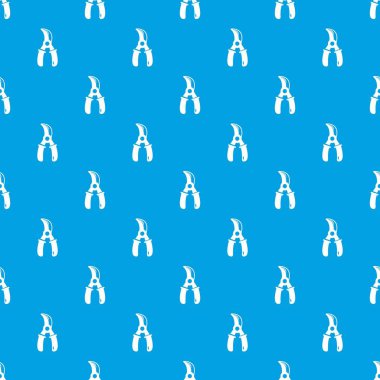 Üzüm makas desen vektör kesintisiz mavi