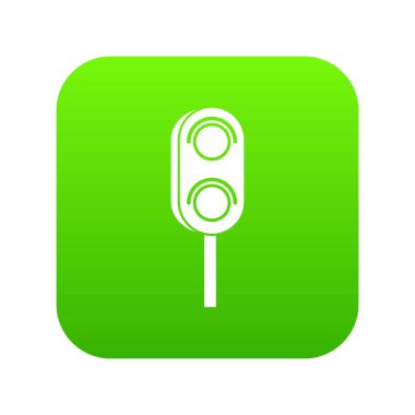 Semafor trafficlight simgesi dijital yeşil