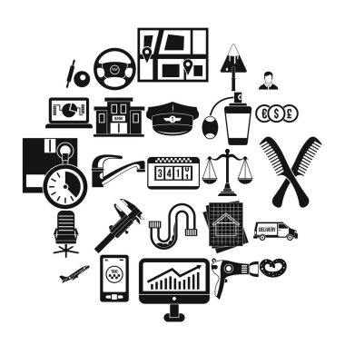 Taşıma bölümü simgeler kümesi, basit tarzı