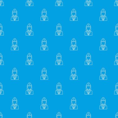 Tren iletken desen vektör kesintisiz mavi