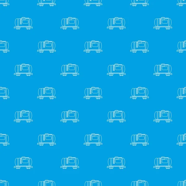 Benzin demiryolu tanker desen vektör kesintisiz mavi