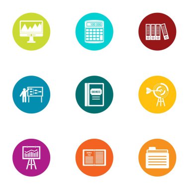 Hata istatistikleri simgeler kümesi, düz stil