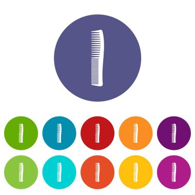 Küçük tarak simgesi, basit tarzı