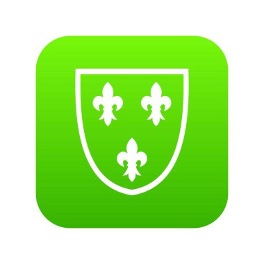 Kret simgesi dijital yeşil