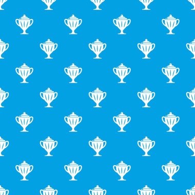 Buz hokeyi Kupası desen vektör kesintisiz mavi