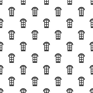 Yarım silindirik pencere tasarlamak sorunsuz vektör çerçeve