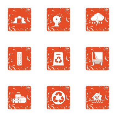 Rafineri simgeler kümesi, grunge tarzı