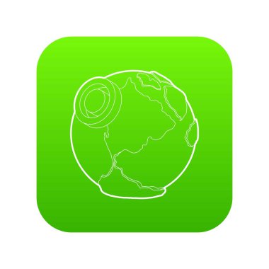 Toprak yeşil simge vektör