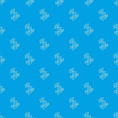 Doğal bambu desen vektör kesintisiz mavi