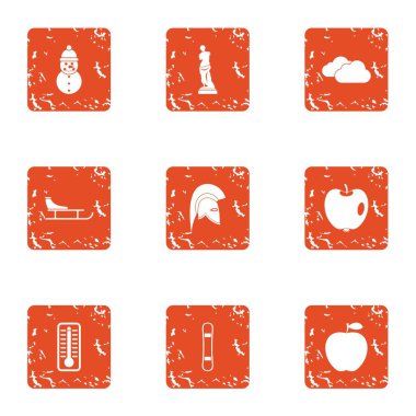 Soğuk simgeler kümesi, grunge tarzı geçmiş