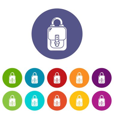 Çanta vintage simgesi, basit siyah stil