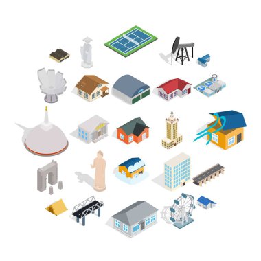 Depo Icons set, izometrik stili