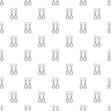 İnci küpe tasarlamak vektör sorunsuz