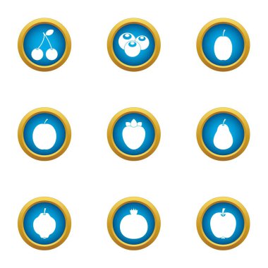 Orchard Icons set, düz stil