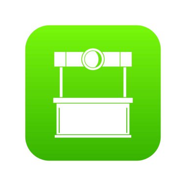 Alışveriş counter simge dijital yeşil