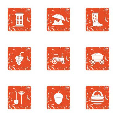 Soğuk kırsal simgeler kümesi, grunge tarzı