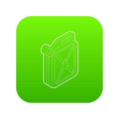 Bidon simgesi yeşil vektör