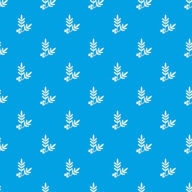 Spa Eko yapraklar desen vektör kesintisiz mavi