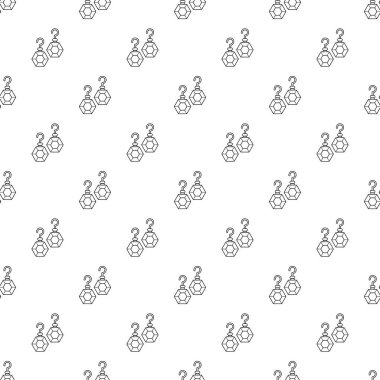 Zümrüt küpe tasarlamak vektör sorunsuz