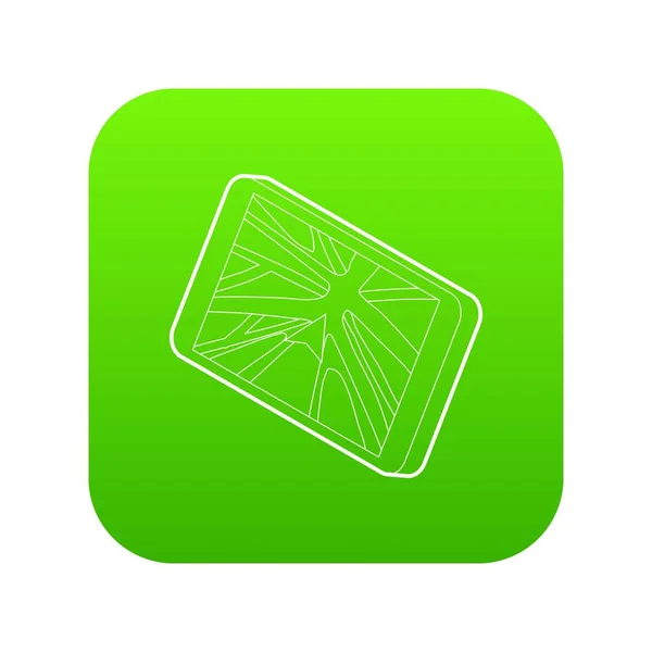 Navigator ikonen gröna vektor — Stock vektor