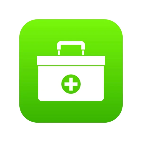 Lékárnička ikonu digitální zelená — Stockový vektor