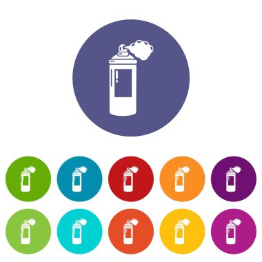 Sprey boya simgesi, basit siyah stil