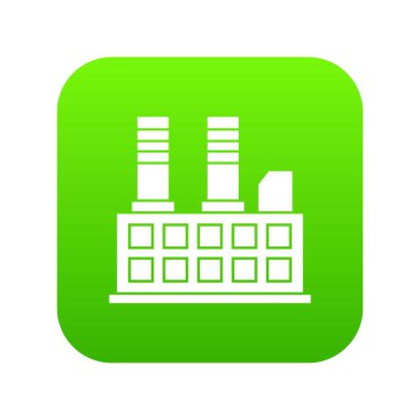 Simge dijital yeşil bina fabrika