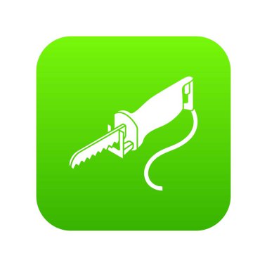 Elektrik direği yeşil simge vektör gördüm