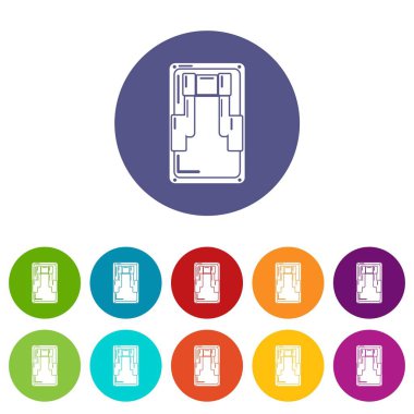 Anahtar simgesi, basit tarzı.