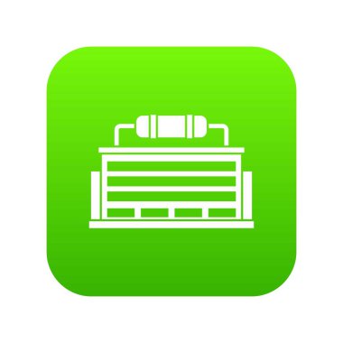 Bitki simgesi dijital yeşil