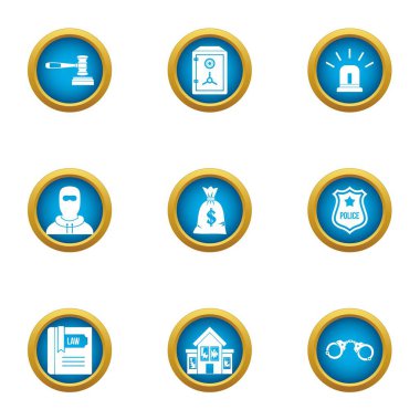 Beştaş simgeler kümesi, düz stil