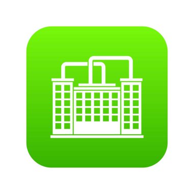 Simge dijital yeşil bina bitki