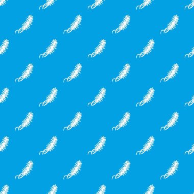 E coli bakteri desen vektör kesintisiz mavi