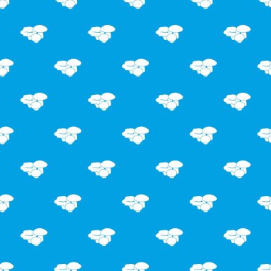 Mantar desen vektör kesintisiz mavi