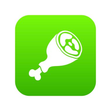 Parça et simgesini dijital yeşil