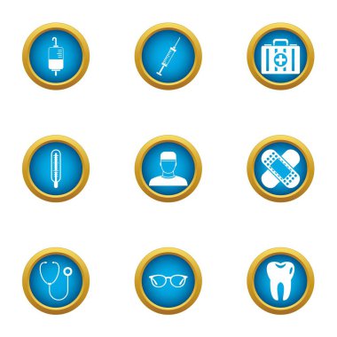 İksir Icons set, düz stil