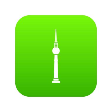 Kule simgesi dijital yeşil