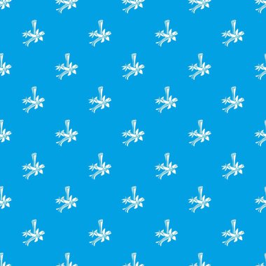 Baharat desen vektör kesintisiz mavi